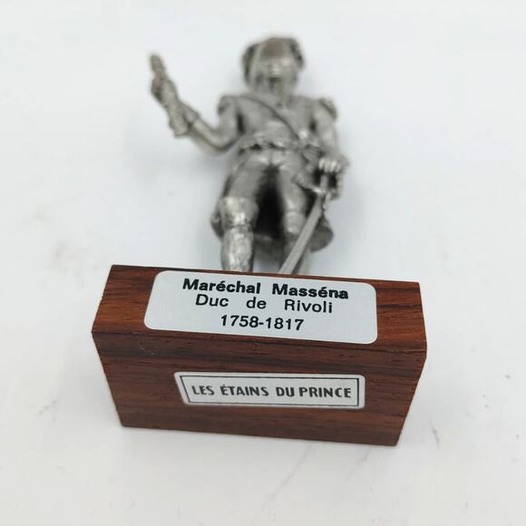Les Etains du Prince Marechal Massena Pewter Figurine wooden base - Picture 3 of 3
